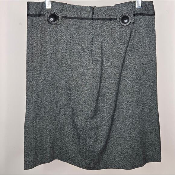 Larry Levine Stretch Charcoal Pencil Skirt Size 10 - Picture 3 of 7